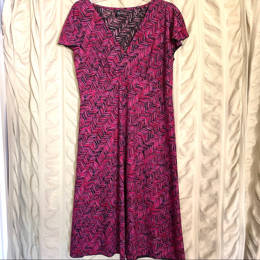 Flutter sleeve a-line midi dress